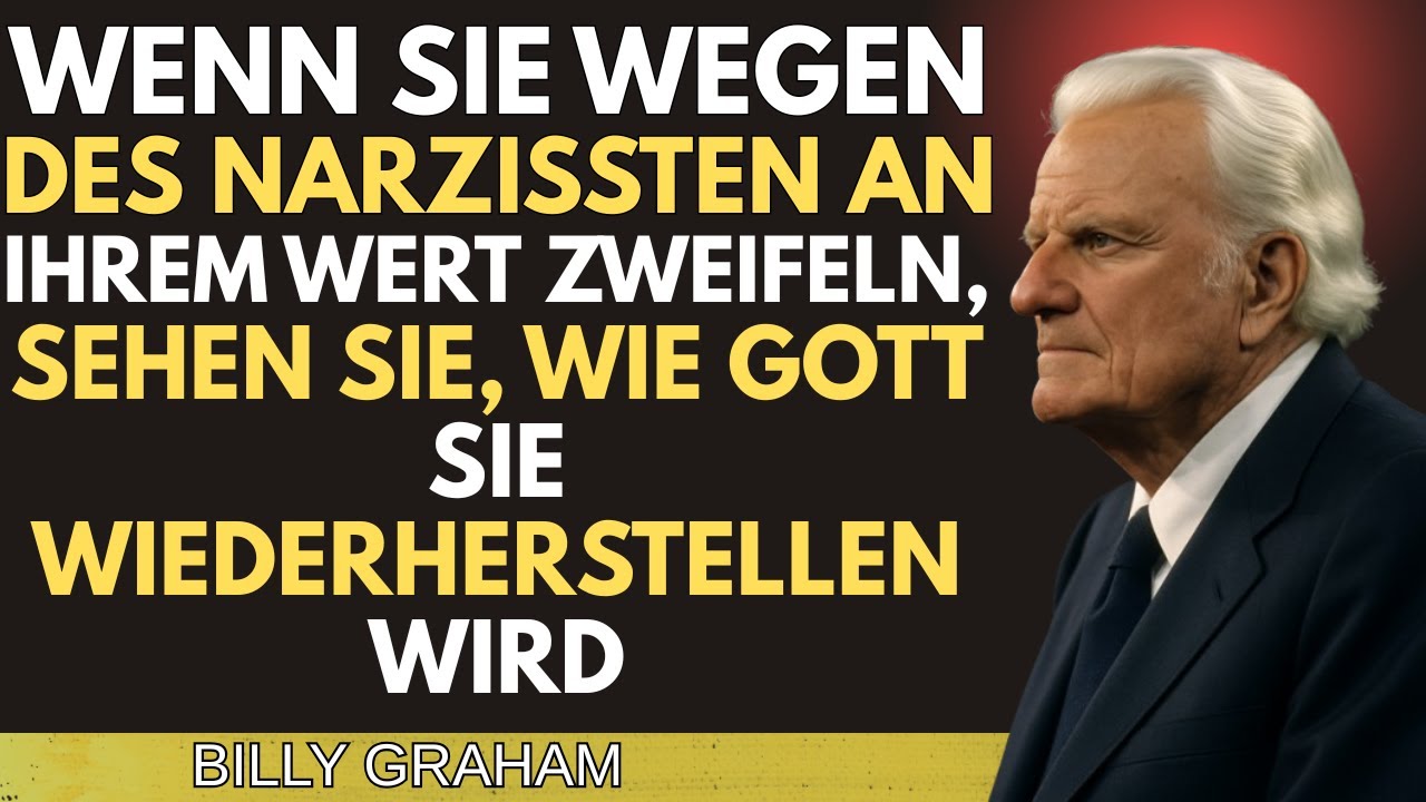 Wenn Sie wegen des Narzissten an Ihrem Wert zweifeln, SEHEN SIE, wie Gott Sie wiederherstellen wird