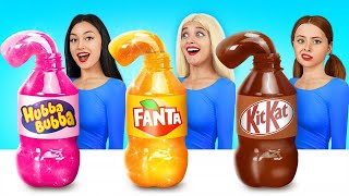 Rich vs Poor vs Giga Rich Food Challenge | Food Challenge Expensive & Cheap Snacks by Candy Land screenshot 4