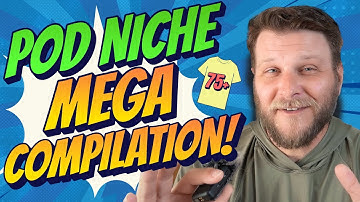 Print On Demand Niche Research MEGA COMPILATION  🚀 (75+ Ideas!)