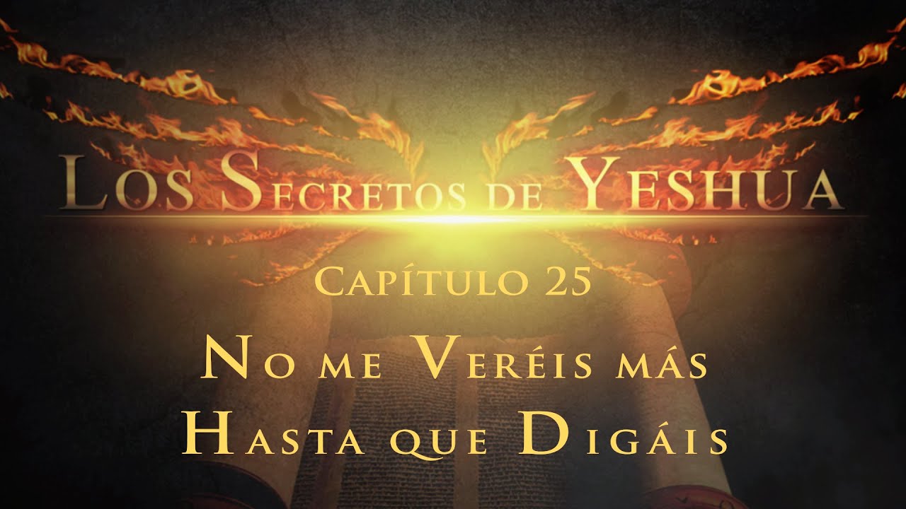 Los secretos de Yeshua CAP.25 Parte 1 No me veréis más hasta que digáis