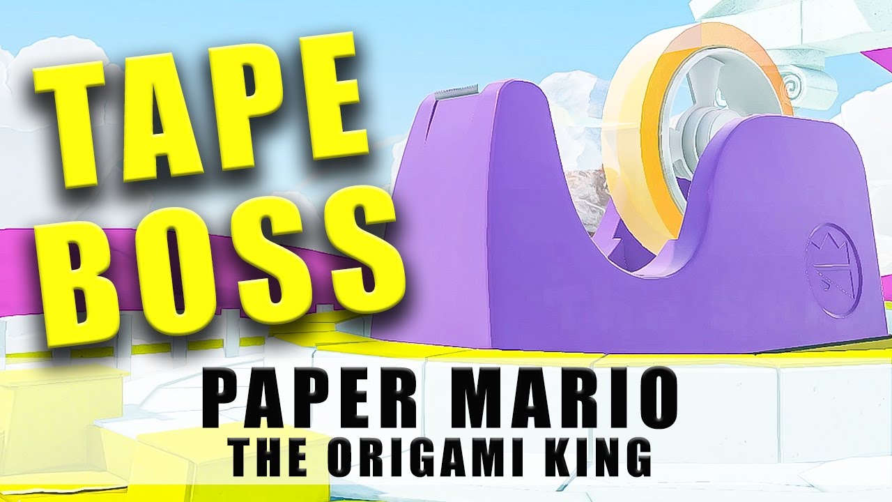 Paper Mario The Origami King Tape Boss Fight tips How to beat Sticky