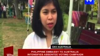 Philippine embassy to Australia intensifies absentee voting campaign