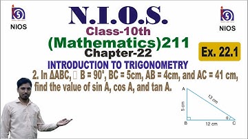 Nios 10th math chapter-22 Introduction to trigonometry ex 22.1 Q2. Solved with easy way #math211