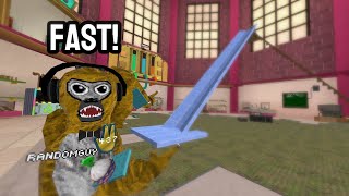 I BUILT A MASSIVE ICE SLIDE IN GORILLA TAG!! #gorillatag #funny #vr #fypシ゚viral 