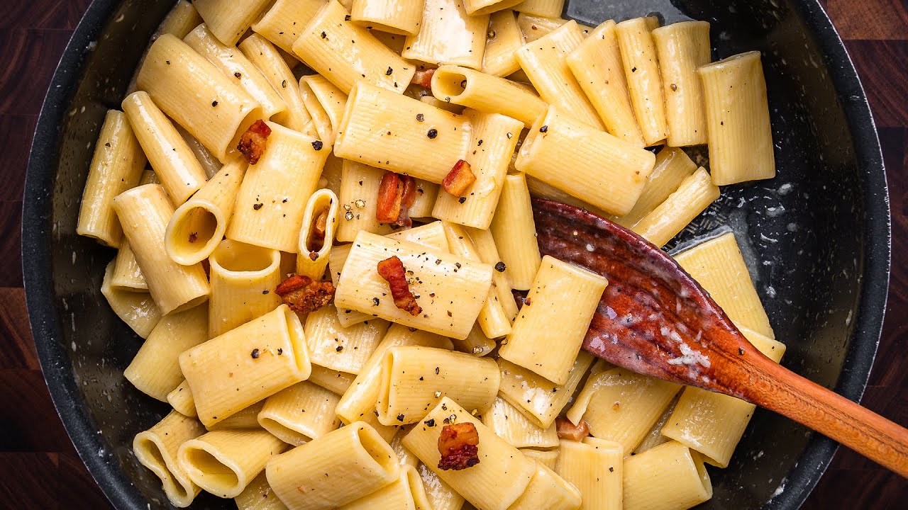 Rigatoni alla Gricia with Guanciale and Pecorino Romano YouTube