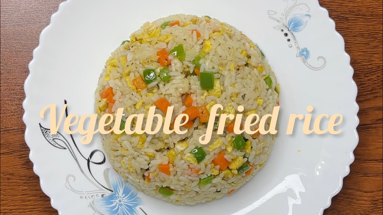 Easy vegetable egg fried rice Backdoor kitchen YouTube