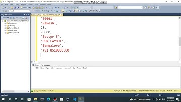 INSERT INTO TableName values