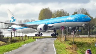 (4K) Plane spotting at Amsterdam Schiphol - Variety of planes, airlines and weather conditions!