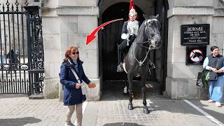 Guard Watches Her Every Move