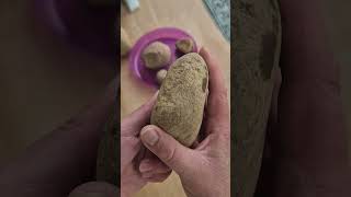 Native American Artifacts: Hammerstones, pitted stone...fire starter?