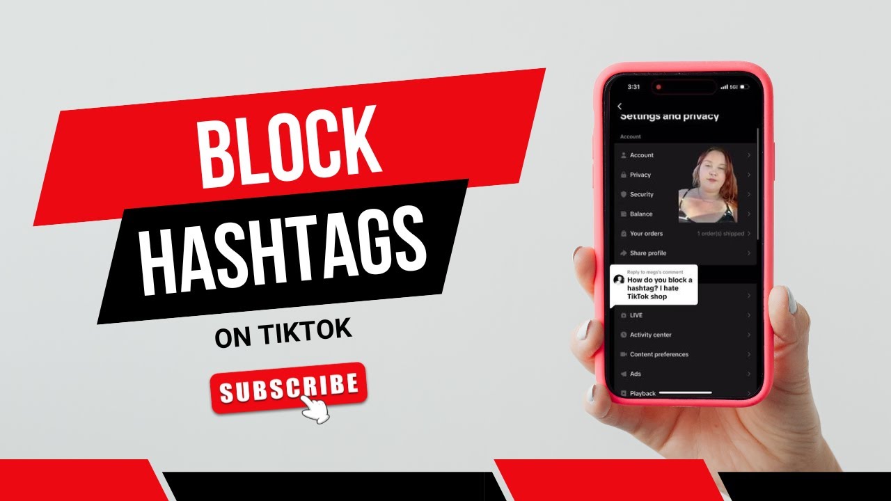How To Block Hashtags On TikTok - YouTube
