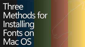 Three Methods for Installing Fonts In MacOS