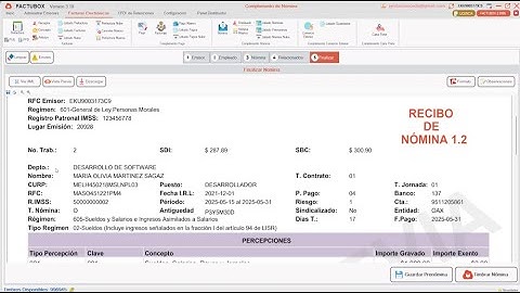 FACTURA DE NÓMINA CON FACTUBOX