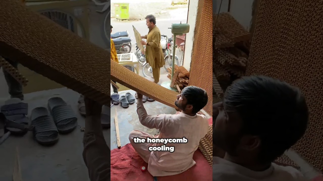 Watch a Perfect Air Cooler Built with HoneyComb pad Trick  