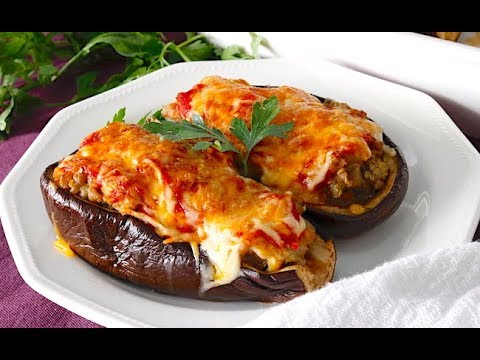 Eggplant stuffed with baked meat. Very easy recipe - YouTube