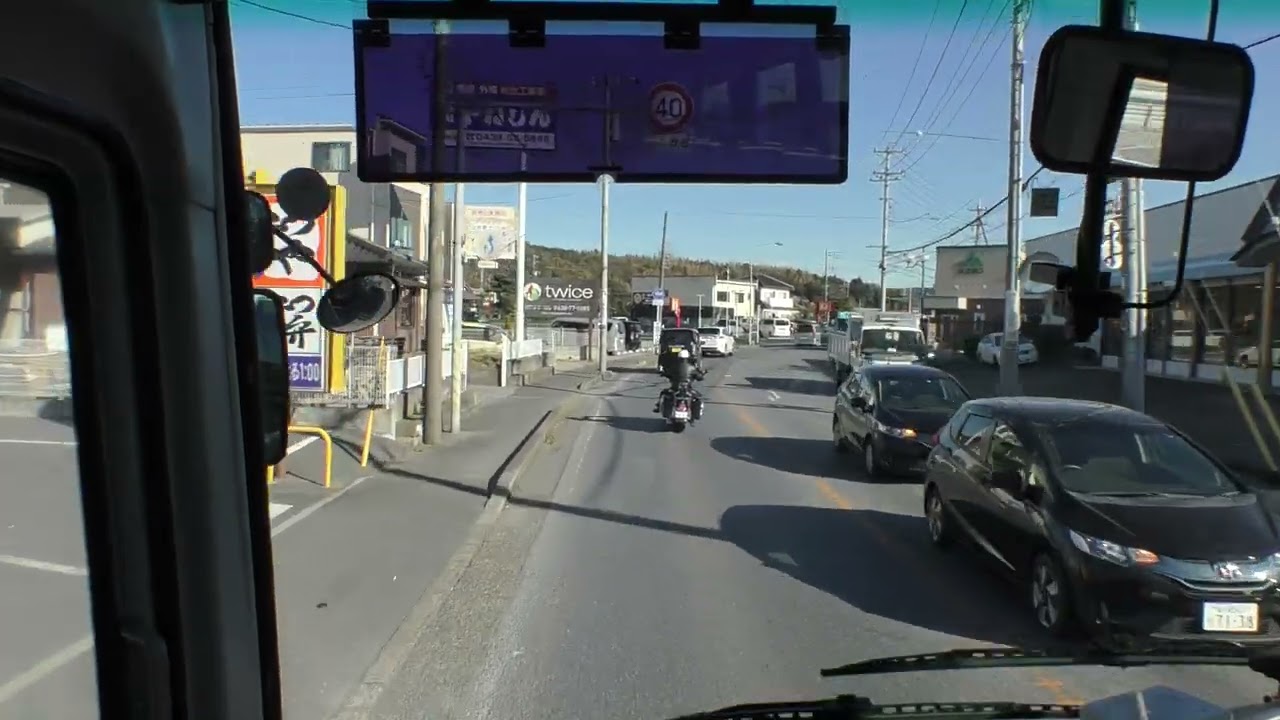 日東バス 新宿・君津号 バスタ新宿行き 前面展望