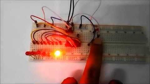 Decimal Counter Circuit using IC 4017