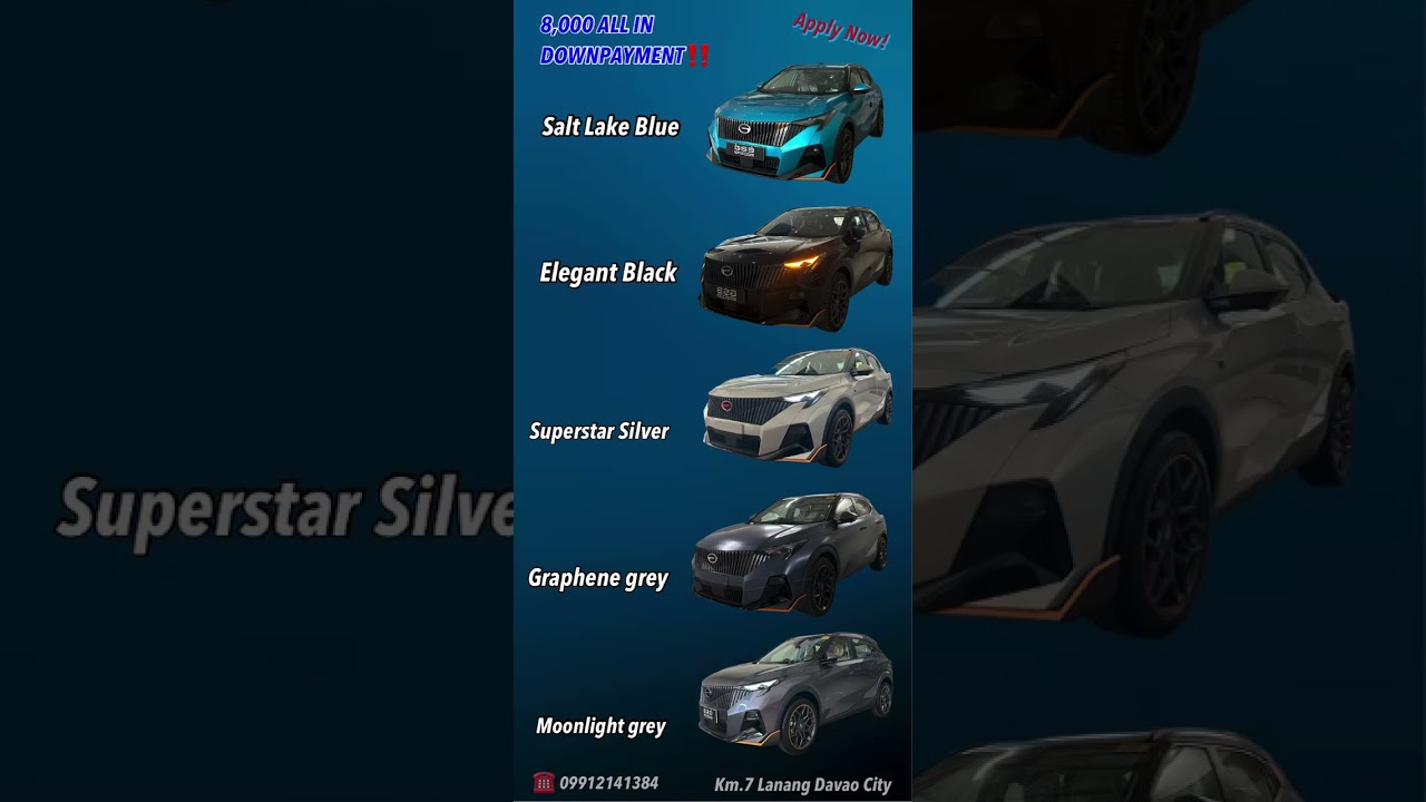 GAC GS3 EMZOOM GL RSTYLE Available Colors 2026