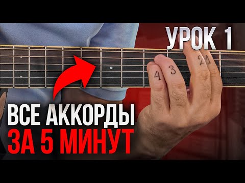 Как выучить все аккорды на грифе гитары за 5 минут