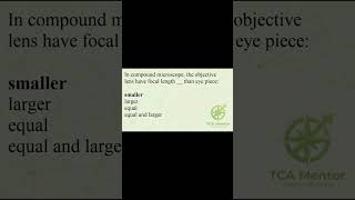 In compound microscope, the objective lens have focal length    than eye piece