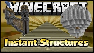 Instant Structures! (INSTANTLY MAKE ANYTHING!) - Minecraft Mod Showcase [1.6.4]