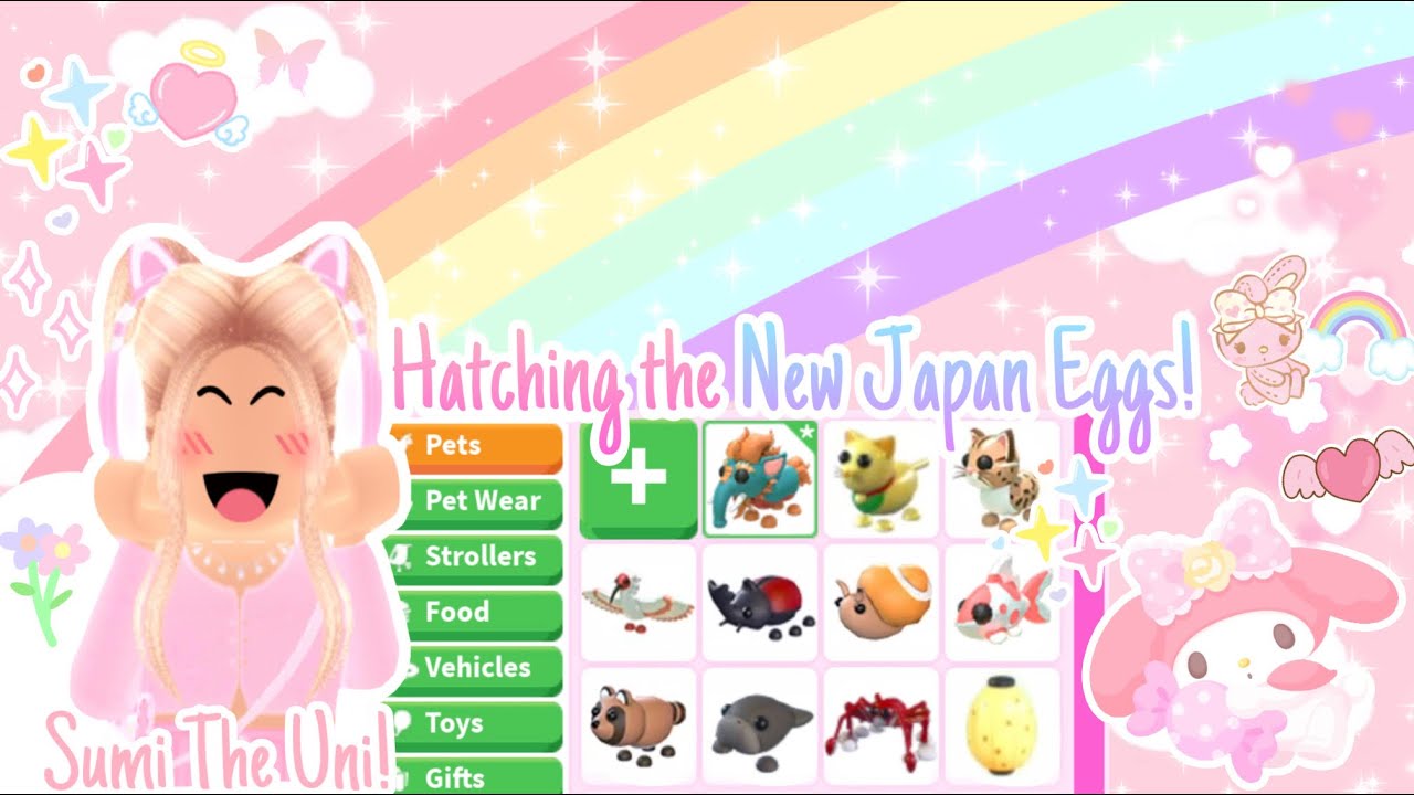 Hatching the *NEW JAPAN EGGS* in Adopt Me! 🥳💖🌈(Roblox) YouTube