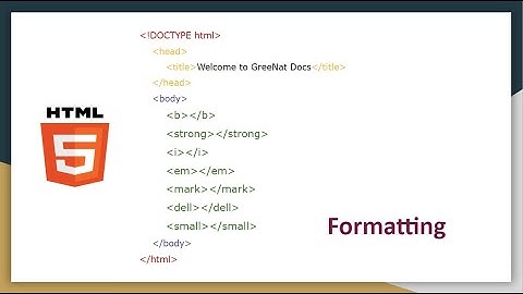 HTML Text Formatting tags | HTML Tutorial For Beginners  #6
