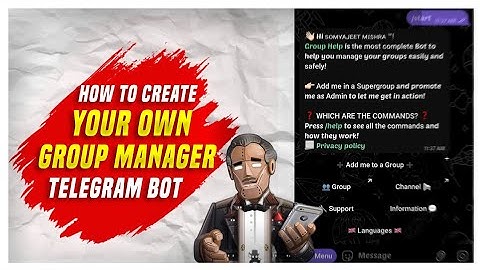 How To Make a Own Group Management Bot Without Deploy ⚡ | Telegram Group Management Bot | TrickyAbhi
