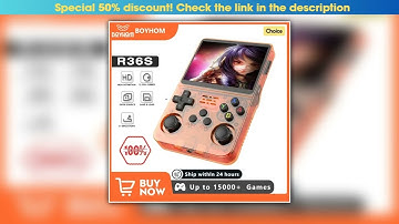 Editor’s Choice Open Source R36S Retro Handheld Video Game Console Linux System 3.5 Inch IPS Screen