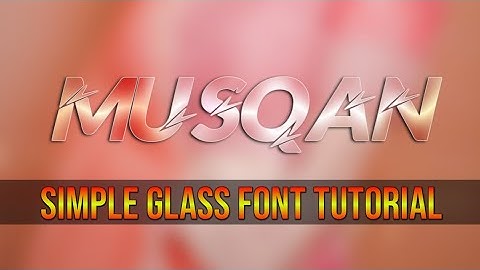 How To Make Simple Glass Font in Android || Zaibi Editx ft Umar Creation ||
