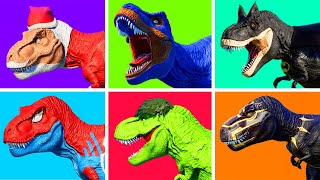 All Dinosaurs Fighting TRex & IRex Green Dinosaur Indominus Rex Color Pack Jurassic World Evolution