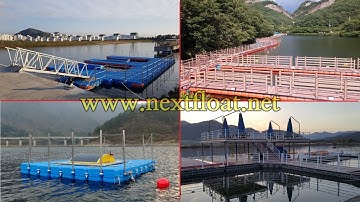 Application cases of Modular Pontoon. Next Float. Next Pontoon.