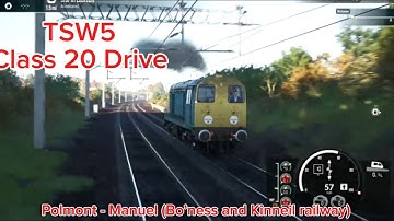 Train sim world 5 class 20 (Polmont - Manuel, Glasgow - Edinburgh route)
