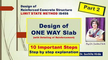 Design of Slab by Limit State Method: Step by step procedure (Part 2)