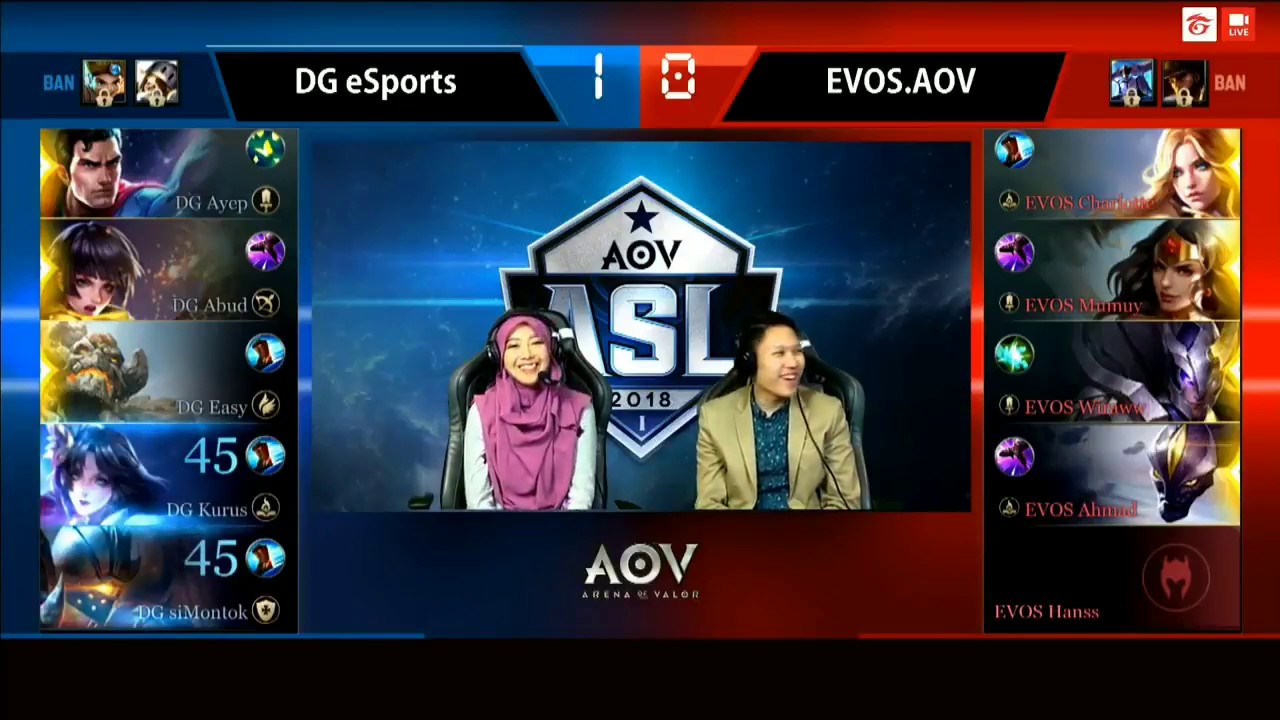 DG eSports vs EVOS.AOV - Garena AOV ASL Season 1 Week #10 Game 2