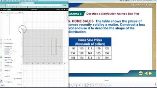 11-1 Example 3 - Describe a Distribution Using a Box Plot