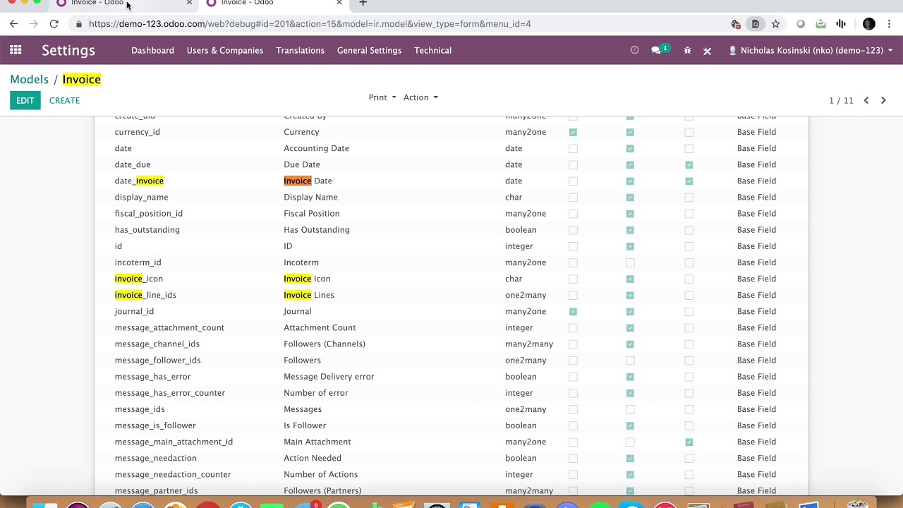 Odoo V12 - Mapping Data from Sale Order to Invoice