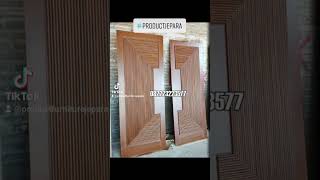 Pintu Minimalis Modern Model Kupu Tarung Motif Garis Tali Air