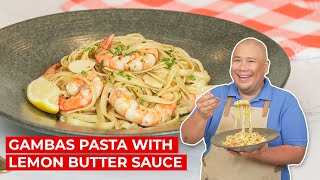 GAMBAS PASTA with LEMON SAUCE | SIMPOL | CHEF TATUNG