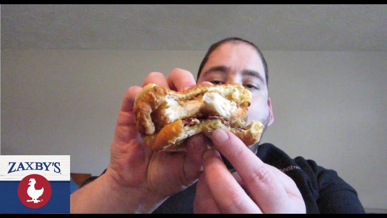 Zaxby's Honey Butter Bacon Chicken Sandwich YouTube