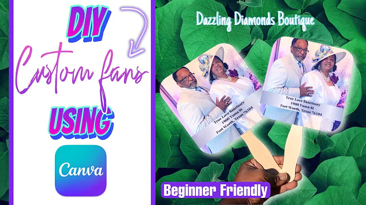 How To Make Custom Fans Using Canva/DIY