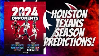 Houston Texans Season Schedule Predictions!