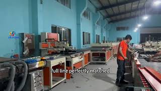 Two colors full automatic screen printing production line#factory #screenprinter #machine #glass