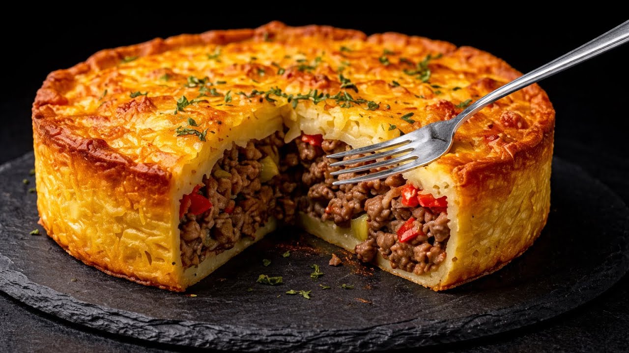 Einfach 3 Eier mit 4 Kartoffeln vermischen! Der leckerste und einfachste Kartoffelauflauf!