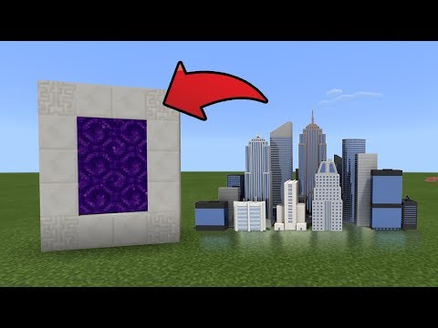 Come Creare un Portale per la Dimensione della Città in Minecraft PE