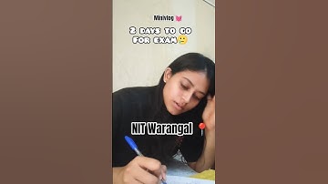 Day 41 of my Mtech journey from NIT Warangal 📍 #gate #minivlog #iitiansvlogs #vlog #viral #sahiba