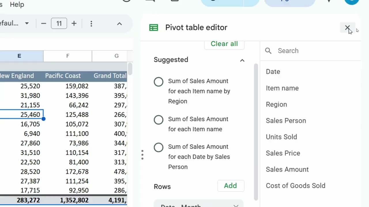 How to Bring Back Pivot Table Editor Options in Google Sheets | Step by Step Guide