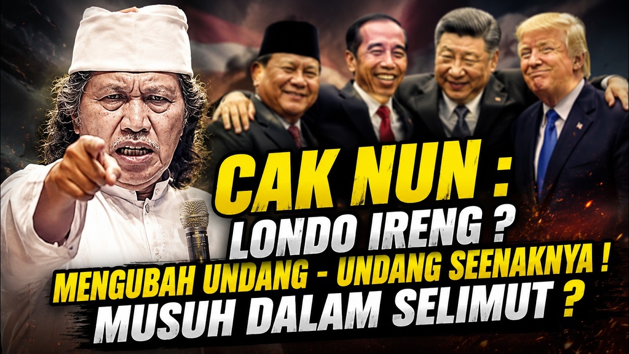 CAK NUN: LONDO IRENG? WE ARE COMPLETELY COLONIALIZED FROM OUTSIDE AND INSIDE!