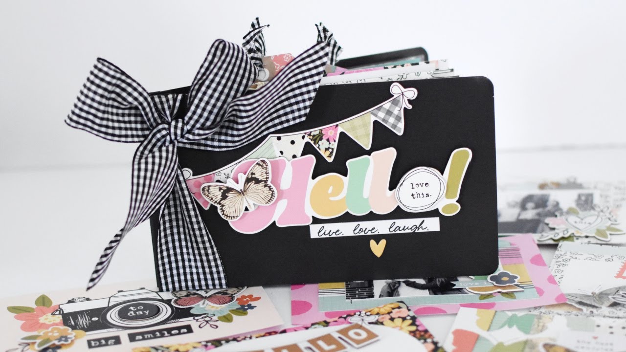 Как сделать семейный мини-альбом с помощью флипбука 4x6 от Simple Stories