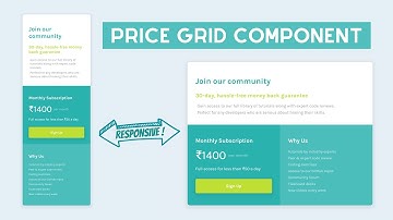 Single Price Grid Component | Frontend Mentor Challenge | Responsive Design